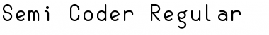 Semi-Coder Regular Font