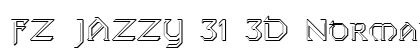 FZ JAZZY 31 3D Normal font free download
