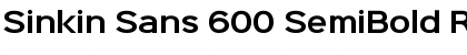 Sinkin Sans 600 SemiBold Regular