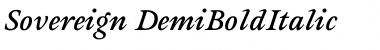 Download Sovereign-DemiBoldItalic Font