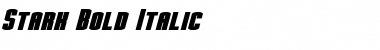 Stark Bold Italic Font