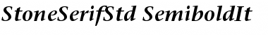 ITC Stone Serif Std Semibold Italic
