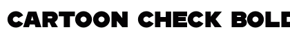 Cartoon Check Bold Font Preview