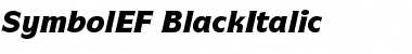SymbolEF BlackItalic Font