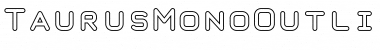 Taurus Mono Outline Bold Font