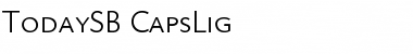TodaySB-CapsLig Regular Font
