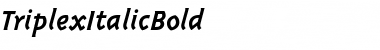 TriplexItalicBold Regular Font