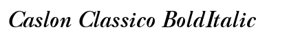 Caslon Classico BoldItalic Preview