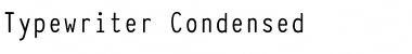 Download Typewriter_Condensed Font
