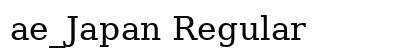 ae_Japan Regular