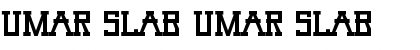 Umar Slab Font