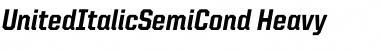 Download United Italic SemiCond Font