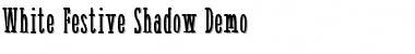 Download White Festive Shadow Demo Font