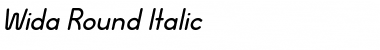 Wida Round Italic Font