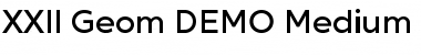 Download XXII Geom DEMO Font