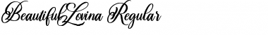 Beautiful Lovina Regular Font