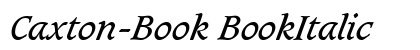 Caxton-Book BookItalic preview
