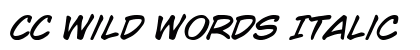 CC Wild Words Italic font free download