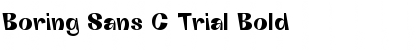 Boring Sans C Trial Bold