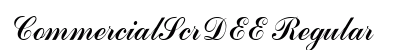 CommercialScrDEE Regular font free download