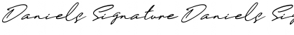 Daniels Signature Daniels Signature DEMO Font