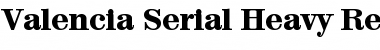 Valencia-Serial-Heavy Regular Font