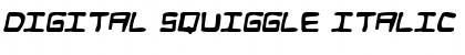 Digital Squiggle Italic Font