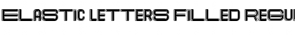 Elastic Letters Filled Regular Font
