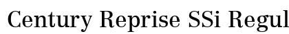 Century Reprise SSi Regular font free download