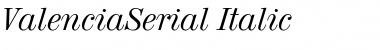 ValenciaSerial Italic