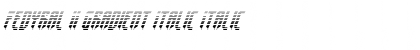 Fedyral II Gradient Italic Font