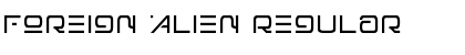 Foreign Alien Regular Font