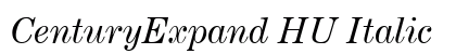 CenturyExpand HU Italic Preview