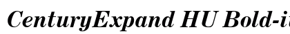CenturyExpand HU Bold-italic Preview