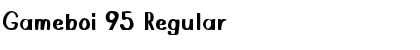 Gameboi 95 Regular Font