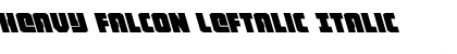 Heavy Falcon Leftalic Italic Font