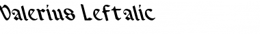 Valerius Leftalic Font