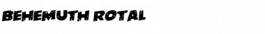 Behemuth Rotalic Font