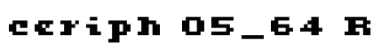 ceriph 05_64 Regular font free download
