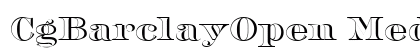CgBarclayOpen Medium font free download