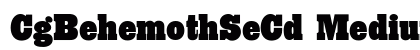 CgBehemothSeCd Medium font free download