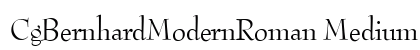 CgBernhardModernRoman Medium font free download