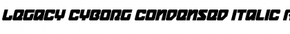 Legacy Cyborg Condensed Italic Font