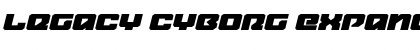 Legacy Cyborg Expanded Italic Font