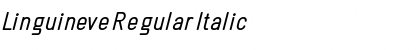 Linguineve Regular Italic Font