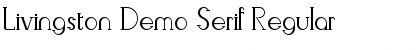 Livingston Demo Serif Regular Font