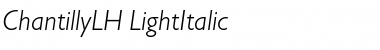ChantillyLH LightItalic Font