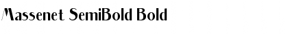 Massenet SemiBold Bold Font