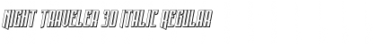 Download Night Traveler 3D Italic Font