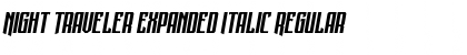 Night Traveler Expanded Italic Regular Font